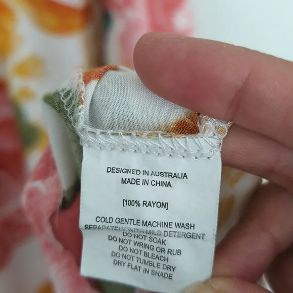 Anthro Abel the Label Osaka Garden Party Floral Boho Size‎ S Rayon Maxi Dress - Picture 7 of 9